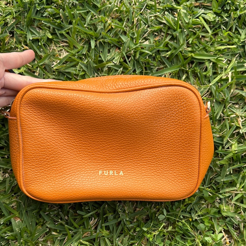 Furla Vibrant Orange Crossbody Bag